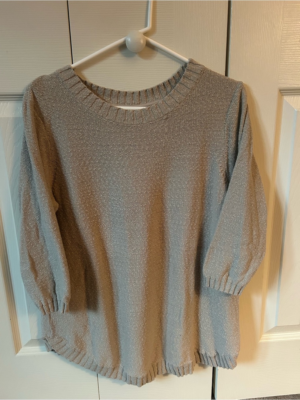 J Jill Tan Women’s Crewneck Sweater